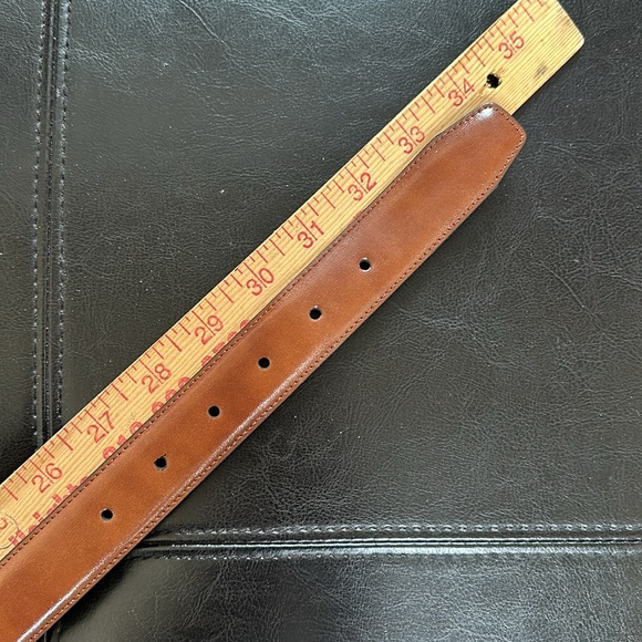 Reversible black/brown metal buckle belt - Picture 9 of 12